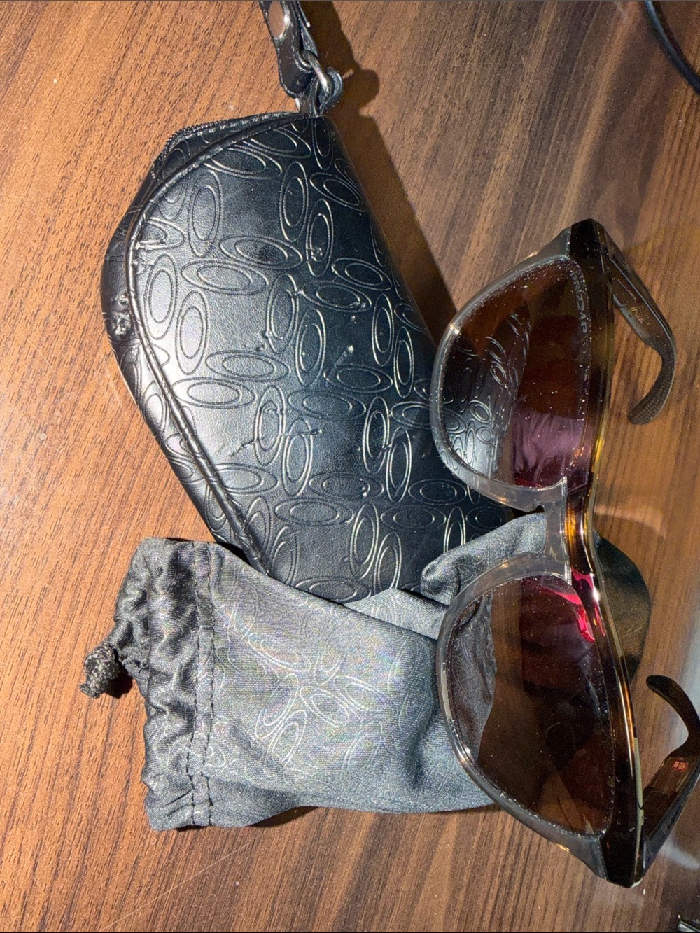 Oakley Tortoise Frame Sunglasses with Brown Gradient Lenses